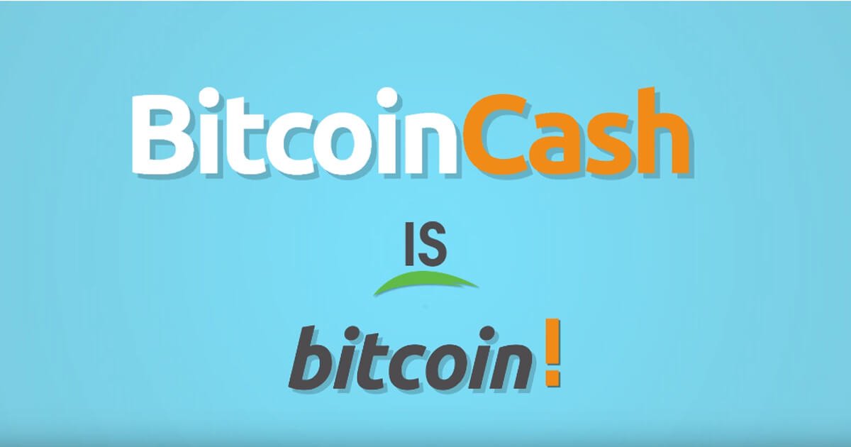 Bitcoin Cash is Bitcoin! Use Bitcoin Cash