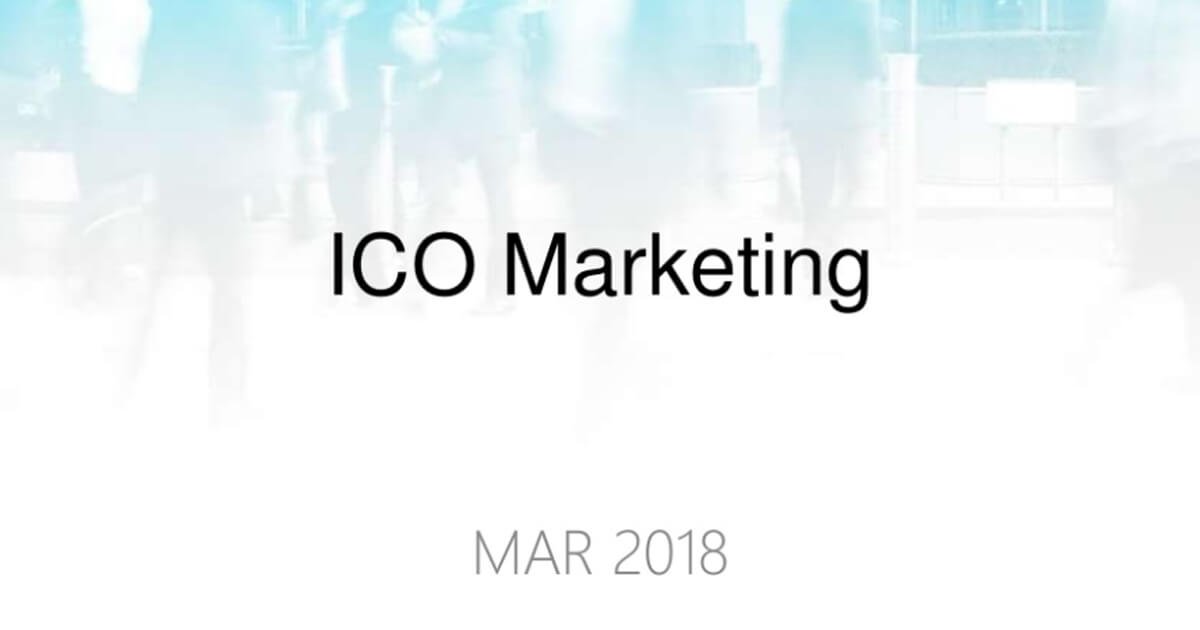 ICO Marketing by CoinPoint, 2018
